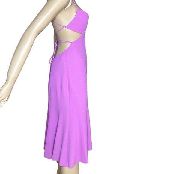 NWT Gai Mattiolo Plunging V-neckline Structured Cups Cut-out front detail Purple - Picture 5 of 14
